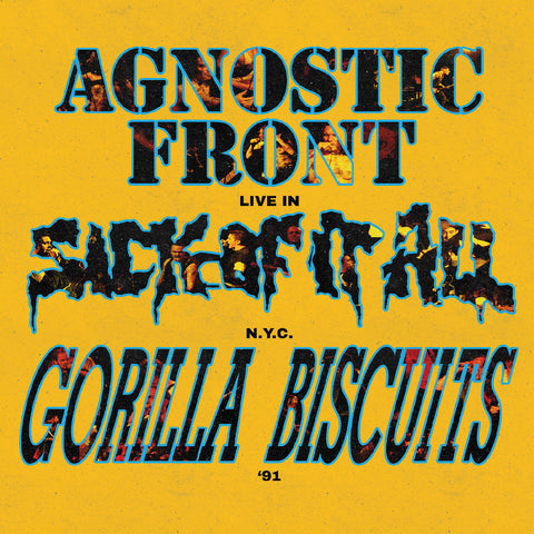 Agnostic Front / Sick Of It All / Gorilla Biscuits – Live In N.Y.C. '91 LP (galaxy)