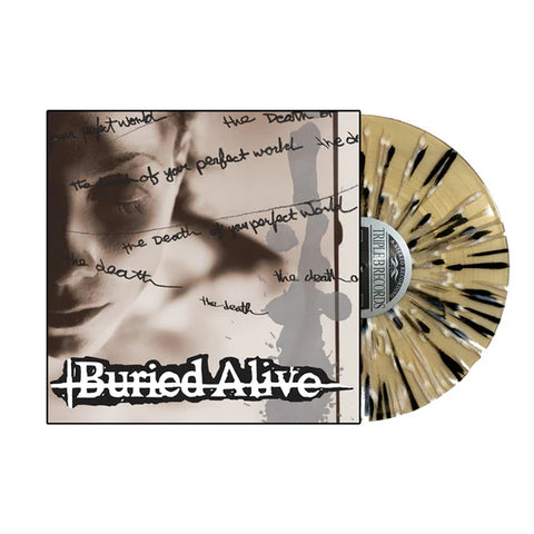 BURIED ALIVE - DEATH OF YOUR PERFECT WORLD LP (Clear Tan w/White & Black Splatter)