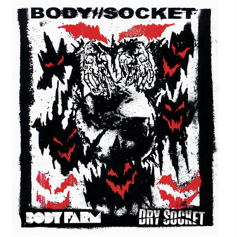 Body Farm, Dry Socket – BODY // SOCKET LP (white)