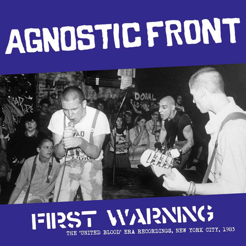 Agnostic Front – First Warning LP (blue)