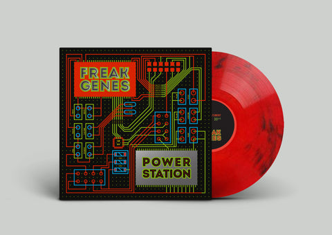 Freak Genes "Power Station" LP *Red/Black swirl vinyl*